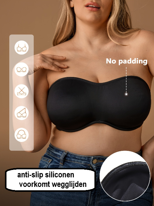 Plus Size Damesmode Casual Camisole met Geplooide Details, Antislip en Meerdere Draagopties Plus Size Thuisbeha