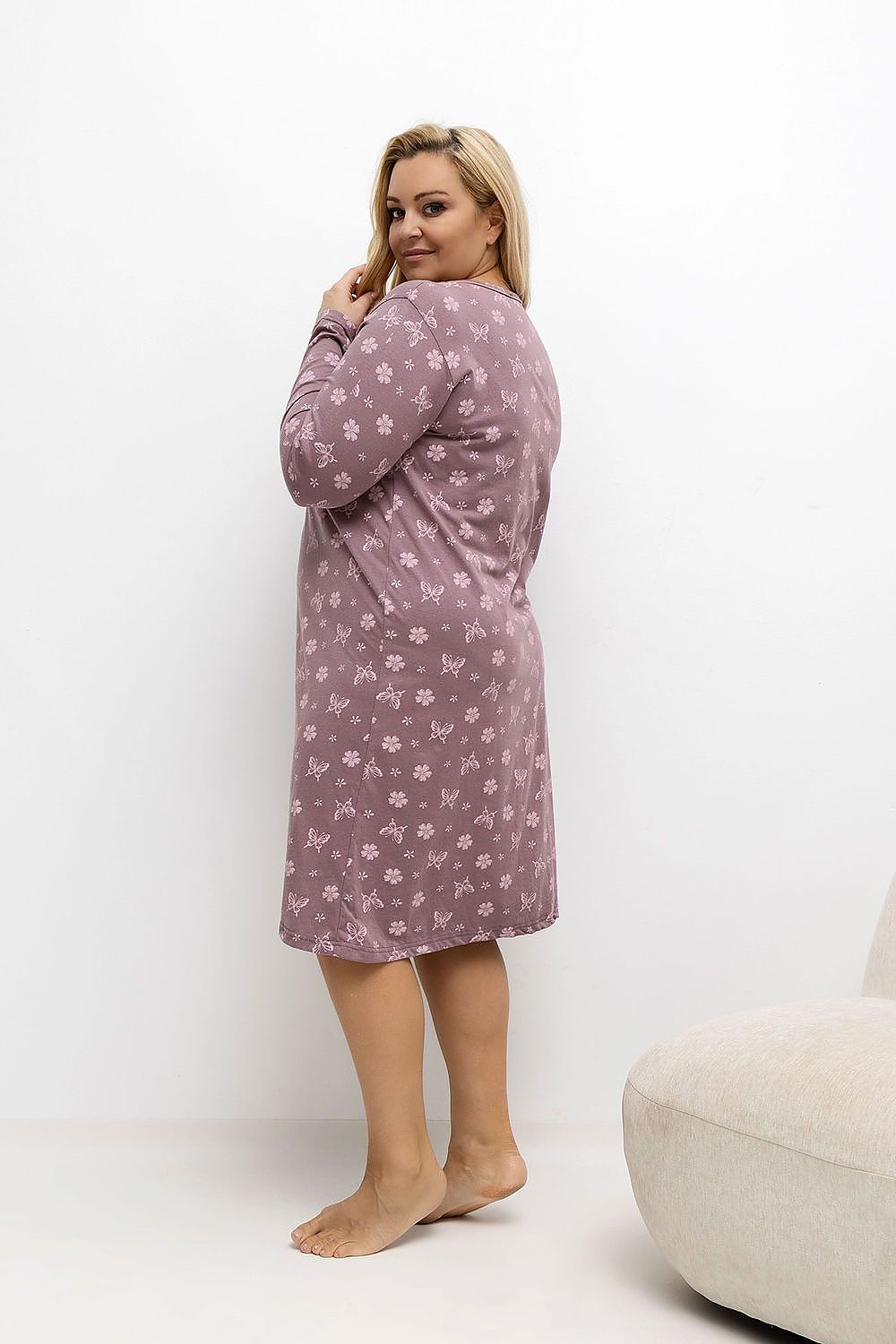 Nachtjapon Plus Size model 221200 Forever Pink
