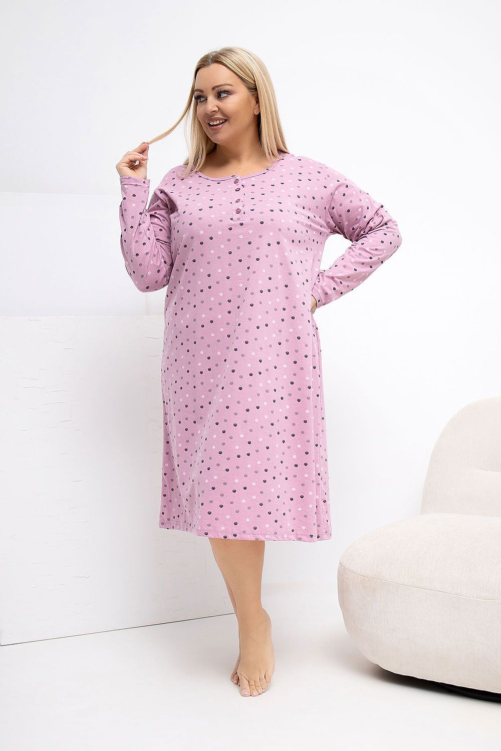 Nachtjapon Plus Size model 223303 Forever Pink