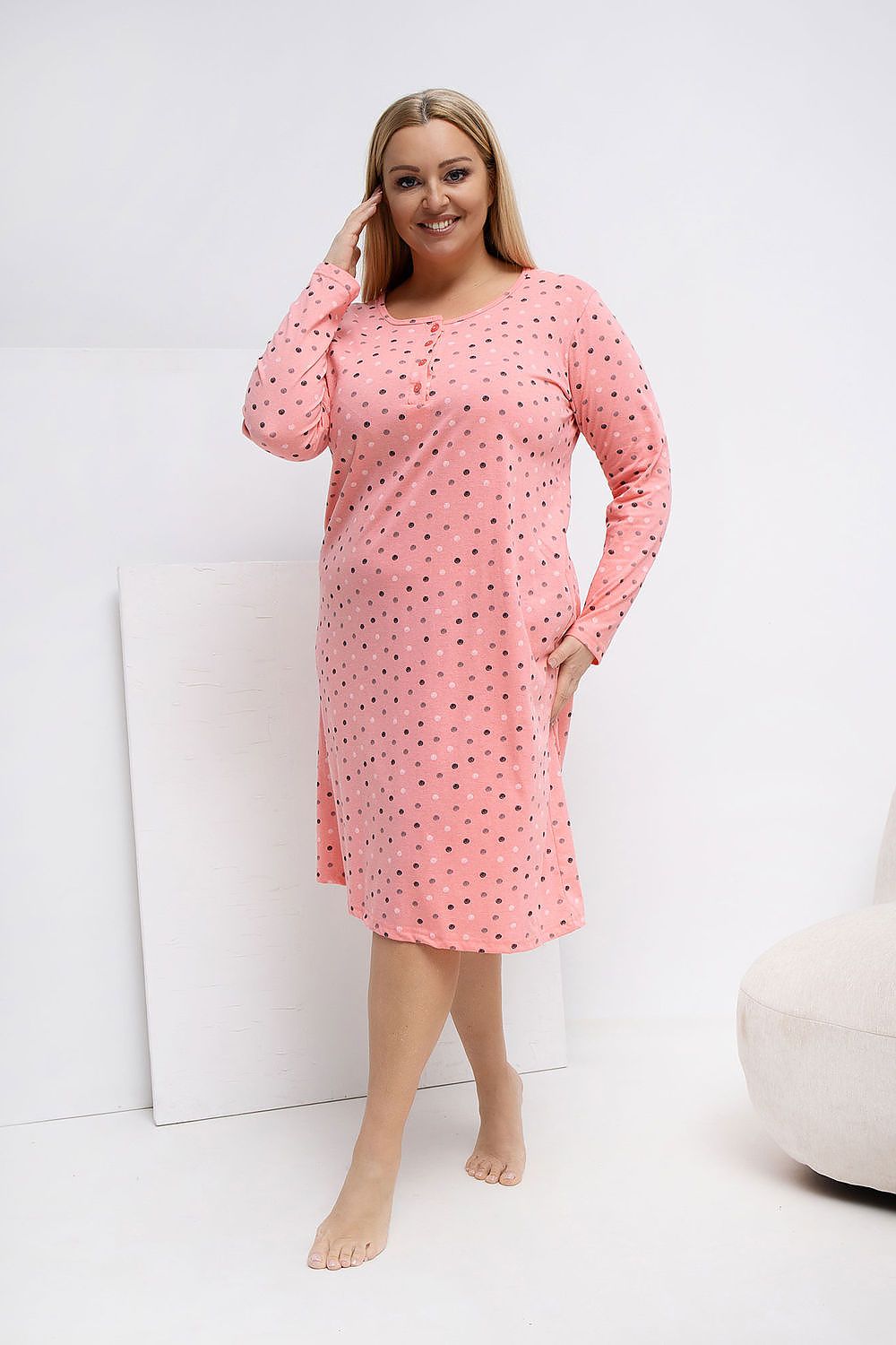  Nachtjapon Plus Size model 223301 Forever Pink 