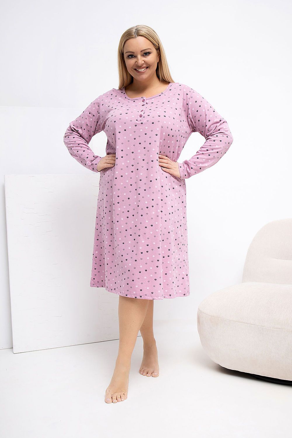  Nachtjapon Plus Size model 223303 Forever Pink 